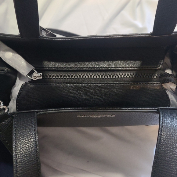 Karl Lagerfeld Black Satchel Bag